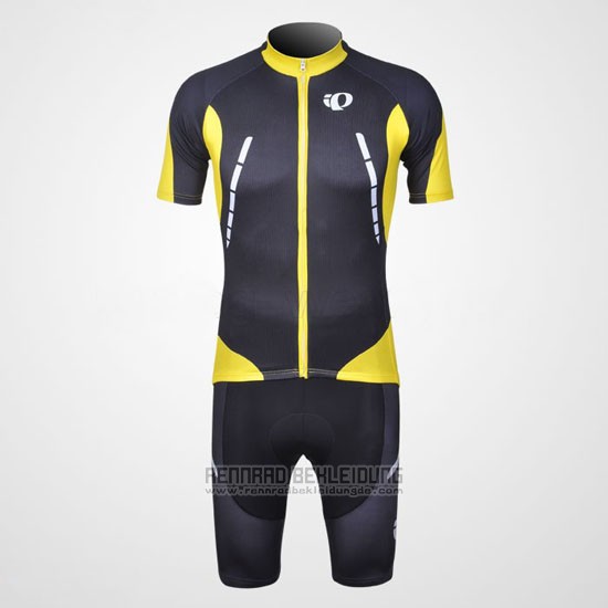 2011 Fahrradbekleidung Pearl Izumi Shwarz und Gelb Trikot Kurzarm und Tragerhose